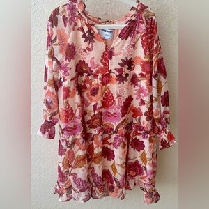 Old Navy Girls Orange Floral Dress